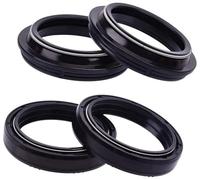 ZAPYVET 43x55x9.5/10.5 Front, fork Suspension Damper Oil Seal Dust Cover, BT1100 BULLDOG BT 1100 V MAX VMAX VMAX 1200 Motorcycle Fork Seal Cover(2pcs seal 2pc cover)