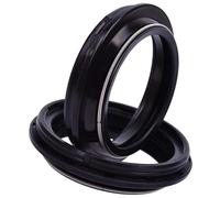 ZAPYVET 43x55x9.5/10.5 Front, fork Suspension Damper Oil Seal Dust Cover, BT1100 BULLDOG BT 1100 V MAX VMAX VMAX 1200 Motorcycle Fork Seal Cover(2pc dust cover)