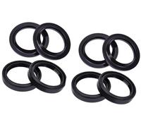 ZAPYVET 45x57x11 Front, fork Suspension Damper Oil Seal Dust Cover, GOLDWING all versions 20012016 GL1800 GL 1800 Motorcycle Fork Seal Cover(4xOil seal 4xcover)