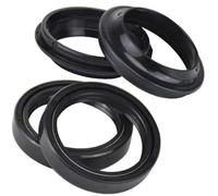 ZAPYVET 45x57x11 Front, fork Suspension Damper Oil Seal Dust Cover, GOLDWING all versions 20012016 GL1800 GL 1800 Motorcycle Fork Seal Cover(2xOil seal 2xcover)