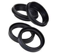 ZAPYVET 46x58x11 Front, fork Suspension Damper Oil Seal Dust Cover, for VICTORY, for Polaris, 8BALL VISION 1730 / ARLEN NESS VISION 1730 Motorcycle Fork Seal Cover(2xOil seal 2xcover)