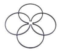 ZAPYVET 48mm X 1.5mm Piston Rings Kit, For, for Husqvarna, 61 365 261 262 162 165 265 503289015 Chainsaw Replacement Spare Part 4PCS Cylinder Piston Kit