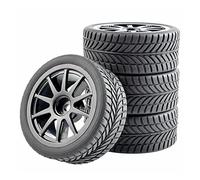 ZAPYVET 4pcs Grip Tires Insert Sponge Wheel, for HSP Racing, 1/10 1:10 On-Road Car RC 910-6085 Rc Racing Wheel Set(910B-6085)