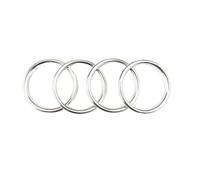 ZAPYVET 4X Car Air Condition Air Vent Outlet Ring Cover Trim Decoration Sticker, for A3 S3 2013-2017 for Q2 2017 Accessories Car-styling Car Air Vent Trim(Silver Inner Ring)