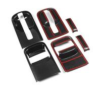 ZAPYVET 6Pcs/Set Car ABS Carbon Fiber Door Handle Bowl Cover, for Grand Starex H1 I800 2018-2020 Car Accessories Car Door Handle Trim
