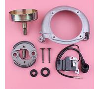 ZAPYVET 9 Tooth Clutch Drum Ignition Coil GX35 GX 35 Flywheel Fan Cover Valve Oil Seal Set Lawn Mower Engine Replace Part Lawn Mower Clutch Kit