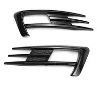 ZAPYVET A Pair ABS Car Front Fog Lamp Eyebrow Wind Cover Trim, for VW, for Golf, MK7 2014 2015 2016 2017 Fog Light Eyebrow Eye Lid Fog Light Trim(Carbon Fiber Look)