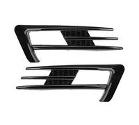ZAPYVET A Pair ABS Car Front Fog Lamp Eyebrow Wind Cover Trim, for VW, for Golf, MK7 2014 2015 2016 2017 Fog Light Eyebrow Eye Lid Fog Light Trim(Glossy Black)