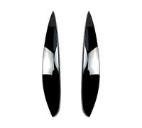 ZAPYVET ABS Headlight Eyelids Eyebrows, for Mercedes-Benz, for Smart, 2014 Car Sticker Fog Light Trim(Bright black)