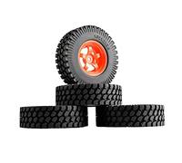 ZAPYVET ABS Wheel 1.9inch Rubber 98mm Tires, for HSP, 1/10 1:10 Climbing Car RC 6030-T133 Rc Racing Wheel Set(6030R-T133)