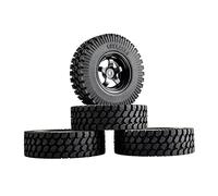 ZAPYVET ABS Wheel 1.9inch Rubber 98mm Tires, for HSP, 1/10 1:10 Climbing Car RC 6030-T133 Rc Racing Wheel Set(6030H-T133)