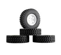 ZAPYVET ABS Wheel 1.9inch Rubber 98mm Tires, for HSP, 1/10 1:10 Climbing Car RC 6030-T133 Rc Racing Wheel Set(6030G-T133)