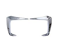 ZAPYVET Car ABS Carbon Fiber Fog Light Frame Front Headlight Lamp Eyebrow Cover Trim, for NISSAN, Rogue 2021 2022 Fog Light Trim(Silver)