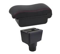 ZAPYVET Car Accessories, for ford, for Ecosport, 2018-2021 Car Armrest Box Interior Retrofit Center Storage Box Console Car Armrest(BLACK B2 Red Line)