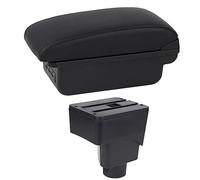 ZAPYVET Car Armrest Box Car Arm Rest Center Console Storage USB Car Accessory, for ford, for Ecosport, 2013-2017 Car Armrest(BLACK C1 Black Line)