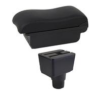 ZAPYVET Car Armrest Box Interior Details Retrofit Center Storage Box Console Accessories, for ford, for Ecosport, 2018 2019 2020 2021 Car Armrest(BLACK C2 Black Line)