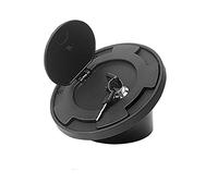 ZAPYVET Car Fuel Filler Door Cap Tank Cover Aluminum Auto Replacement Parts, for Wrangler JK Rubicon Sahara Unlimited 2007-2017 Fuel Tank Cap(Black with lock)
