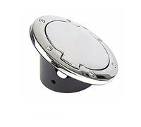 ZAPYVET Car Fuel Filler Door Cap Tank Cover Replacement Aluminum Alloy, for Wrangler JK Rubicon Sahara Unlimited 2 4 Doors 2007-2017 Fuel Tank Cap(Chrome No Logo)