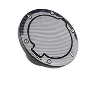 ZAPYVET Car Fuel Filler Door Cap Tank Cover Replacement Aluminum Alloy, for Wrangler JK Rubicon Sahara Unlimited 2 4 Doors 2007-2017 Fuel Tank Cap(Carbon No Logo)