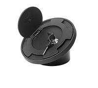 ZAPYVET Car Fuel Filler Door Cap Tank Cover Replacement Aluminum Alloy, for Wrangler JK Rubicon Sahara Unlimited 2 4 Doors 2007-2017 Fuel Tank Cap(Black with Lock)
