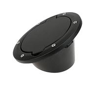 ZAPYVET Car Fuel Filler Door Cap Tank Cover Replacement Part With LOGO Accessory, for Wrangler JK Rubicon Sahara Unlimited 2007-2017 Fuel Tank Cap(Black)