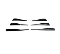 ZAPYVET Car Glossy Black Front Bumper Spoiler Lower Grille Fog Light Eyebrow Covers Trim, for VW, for Golf, MK8 2021 Fog Light Trim
