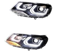 ZAPYVET Car Headlight Shell, for Vw, for Touareg 2010-2014 2015 2016 Headlights Drl Bi Xenon Bulb Fog Lights Accessory Head Lamp Left and Right Bumper Fog Lamp