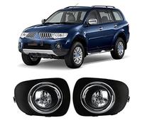ZAPYVET Car LED Fog Lamp Assembly, for Mitsubishi, Montero Pajero Sport 2010-2014/L200/Triton 2013 2014 2015 Halogen Driving Light 12V Fog Lamp Car Fog Light Assembly