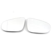 ZAPYVET Car Left Right Rearview Side Wing Heated Durable Mirror Glass, for VW, for Golf, 6 MK6 5K 2009-2012, for Touran, 2011-2015 Rear View Mirror Glass(BLACK Left Right)