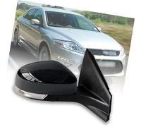 ZAPYVET Car Mirrors, for Ford, for Mondeo, for Mk4 2008 2009 2010 2011 2012 2013 Electrically Adjustable Foldable Turn Signals Heated Side Side View Mirror(BLACK 8 Wires Black Right Driver Side)