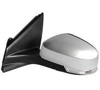ZAPYVET Car Mirrors, for Ford, for Mondeo, for Mk4 2008 2009 2010 2011 2012 2013 Electrically Adjustable Foldable Turn Signals Heated Side Side View Mirror(BLACK 8 Wires Silver Left Passenger Side)