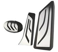 ZAPYVET Car Pedals Cover, for BMW, X1 X2 1 2 Series F48 F39 F40 F45 F46 Brake Rest Dead Pedal Protection Stainless Steel Clutch Brake Pedal Cover