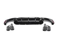 ZAPYVET Car Rear Bumper Diffuser, for BMW, for G30 G38 M Sport 540i Sedan 4-Door 2018 2019 With 4 Exhaust Tips Diffuser Lip Spoiler Car Rear Wing Lip Spoiler(Style 2)