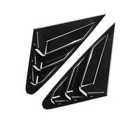 ZAPYVET Car Rear Window Louver Shutter Cover Trim, for A3L 2021 Side Vent Car Louver Cover(Black)
