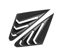 ZAPYVET Car Rear Window Louver Shutter Cover Trim, for A3L 2021 Side Vent Car Louver Cover(Carbon Fiber)