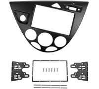 ZAPYVET Car Stereo Dash Kit Car Radio Frame Stereo Panel Fascia Dvd Cd Gps, for Bezel Double 2 Din, for Ford for Focus, for Fiesta 1998-2006(BLACK 173x98mm LHD black)