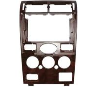 ZAPYVET Car Stereo Dash Kit Stereo Panel 2 Din 9 Inch Car Gps Big Screen Dash Frame Fascia, for Ford, for Mondeo Mk3 2000 2001 2002 2003(BLACK Wooden)
