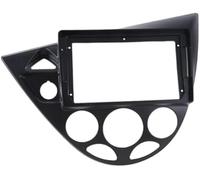 ZAPYVET Car Stereo Dash Kit Stereo Panel 9 Inch Car Frame Fascia Adapter Radio Dash Fitting Kit, for Ford, for Focus, for Mk1 1998 1999 2000 2001 2002 2003 2004 2005(BLACK Frame lhd)