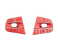 ZAPYVET Car Styling, for, X3 X4 G01 G02 Steering Wheel Buttons Switch Frame Protection Covers Stickers Trim Auto Interior Accessories Car Sticker(BLACK Red)