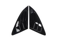 ZAPYVET Car Styling Rear Window Triangle Panel Trims Decoration Cover Shutters Frame Stickers, for, for Q3 Q5 Auto Exterior Accessories Car Louver Cover(A Black)