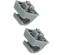 ZAPYVET Car Sun Visor Hook Clip, Bracket Retainer, for Mercedes-Benz, ABS, Gray, 2 Pcs Dashboard Visor Securing Clip