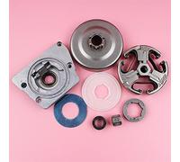 ZAPYVET Clutch Sprocket Drum Rim ID 22mm Washer, for Husqvarna, 272 268 266 66 Chainsaw Spare Part Oil Pump Worm Gear Bearing 3/8" 7 Teeth Lawn Mower Clutch Kit