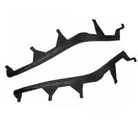 ZAPYVET E46 Front Upper Headlight Eyebrows Eyelids Cover Strips Sticker Eye Lid Trim, for Bmw, for 325I 2002-2005 63126921859 Headlight Bezel