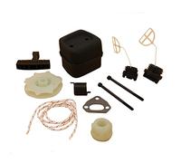 ZAPYVET Exhaust Muffler Bolt Gasket Oil Cap Pulley Fuel Kit, for Husqvarna, 137 137E 142 142E Garden Chainsaw Replacement Parts Chainsaw Muffler Kit
