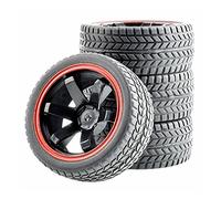 ZAPYVET Flat Racing Tires Tyre Wheel Rim, for HSP, for HPI, 1:10 On-Road Car RC 701A-6088 Rc Racing Wheel Set