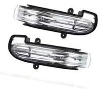 ZAPYVET Fog Light Rearview Mirror Left Right Turn Signal Lamp A2038201521 A2038200121, for Mercedes-Benz C-Class W203 S203 Bumper Fog Lamp(BLACK One Pair)