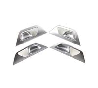 ZAPYVET for 3008 GT 2016 2017 2018 ABS Chrome Matte Inner Car Door Handle Bowl Cover Covers Interior Decoration Trim 4pcs/Set Car Door Handle Trim(Black Abs Chrome)