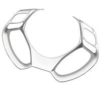 ZAPYVET for C-HR CHR C HR 2016 2017 2018 2019, Car Steering Wheel Sequins Sticker Trim Cover Interior Moulding Accessories Car Steering Wheel Trim Sticker(Black A Silver)