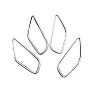 ZAPYVET for CX-5 Ke 2012 2013 2014 2015 2016 ABS Chrome Inner Door Handle Bowl Cover Trim Frame Sticker Interior Car Styling Car Door Handle Trim(Black Abs Chrome)