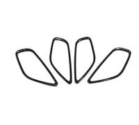 ZAPYVET for CX-5 Ke 2012 2013 2014 2015 2016 ABS Chrome Inner Door Handle Bowl Cover Trim Frame Sticker Interior Car Styling Car Door Handle Trim(Black Abs Carbon Fiber)